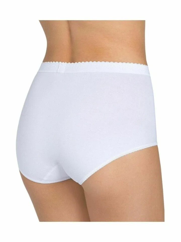Sloggi Control Maxi: Gaine slip zwart of wit ( Katoen ) ( SLOG.11 / Slog.115 )
