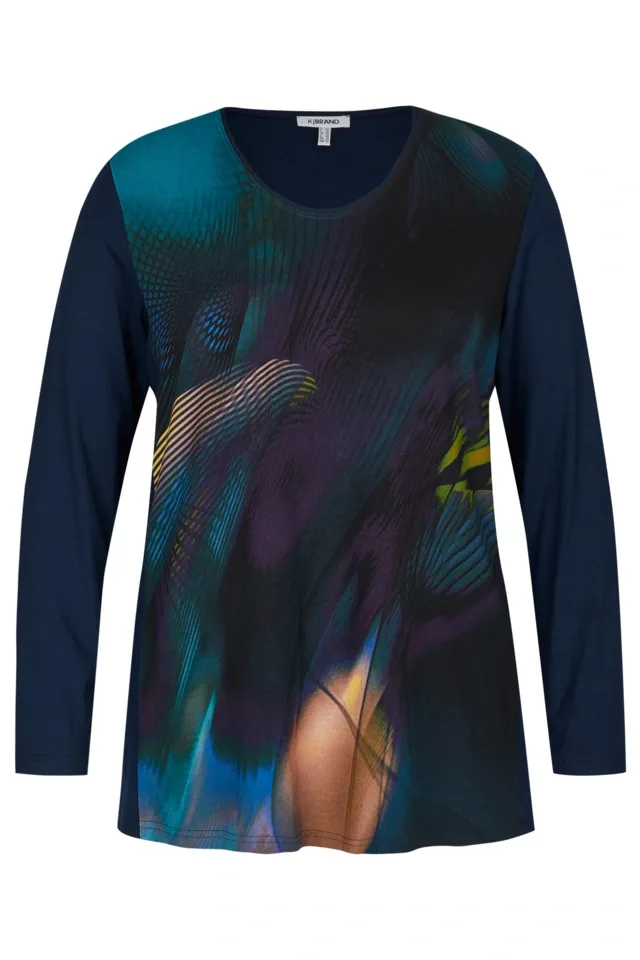 Kj Brand Dames Shirt: Lange mouw, tot maat 52 ( BRA.237 )