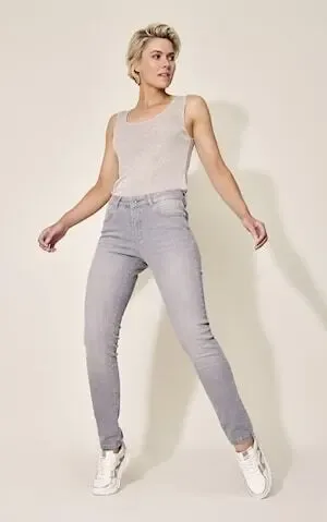 Para Mi Dames broek: Celine, Reform Denim, Pebble Grey L32 ( PARA.198 )