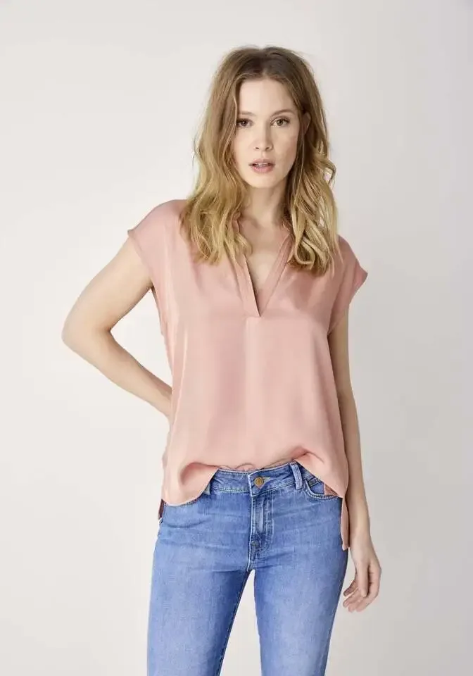 Summum Mouwloze bloes: Peach ( SUM.26 )