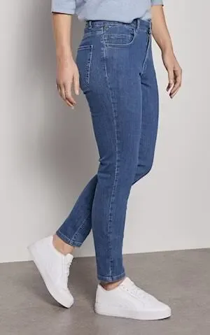 Para Mi Dames Jeans broek: Celine, Medium blue, Reform denim, L32 ( PARA.201 )
