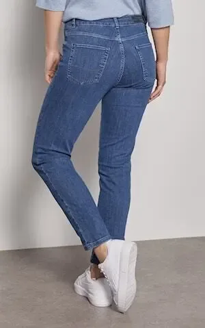Para Mi Dames Jeans broek: Celine, Medium blue, Reform denim, L32 ( PARA.201 )
