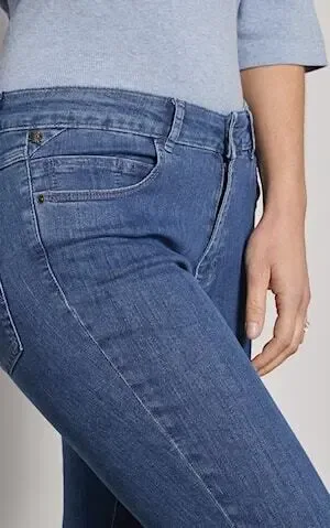 Para Mi Dames Jeans broek: Celine, Medium blue, Reform denim, L32 ( PARA.201 )