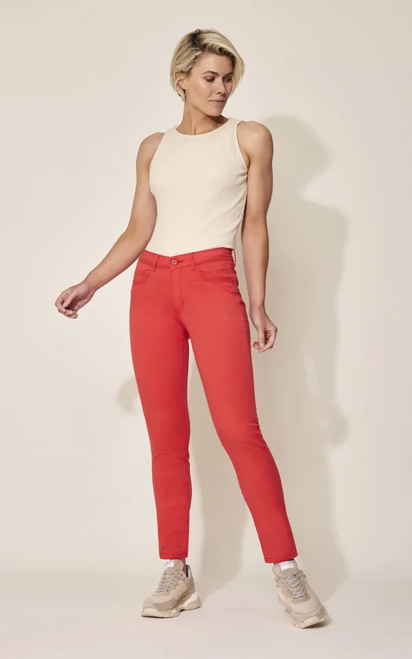 Para Mi Dames broek: Celine Sweet Cotton, Heaven uni, Grapefruit, L32  (PARA.203 )