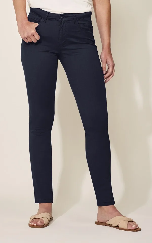Para Mi Dames broek: Celine Sweet Cotton, Heaven uni, Navy, L32 ( PARA.208 )