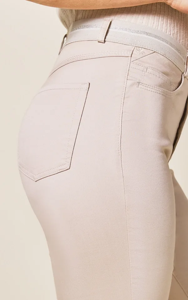 Para Mi Dames broek: Celine Elastic, Heaven uni, Beige, L32 ( PARA.207 )