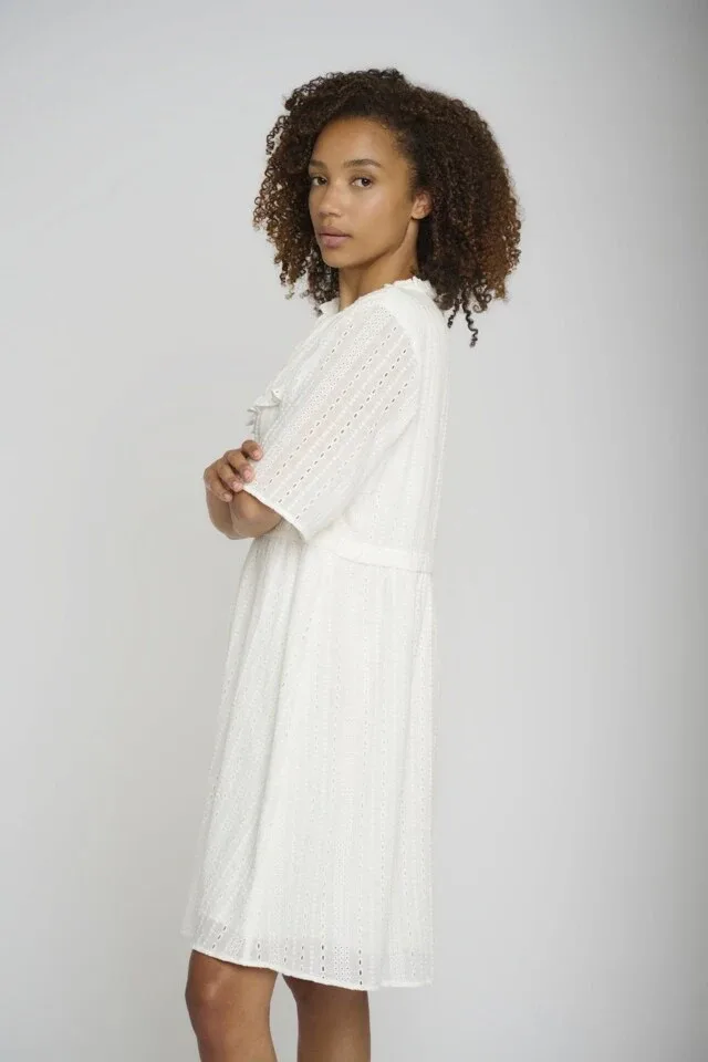 Rino & Pelle Kleed: Karida, Broderie Anglaise, Snow White ( RINO.16 )