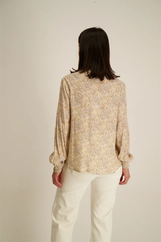 Signe Nature Bloes: beige geprint ( Signe.1077 )