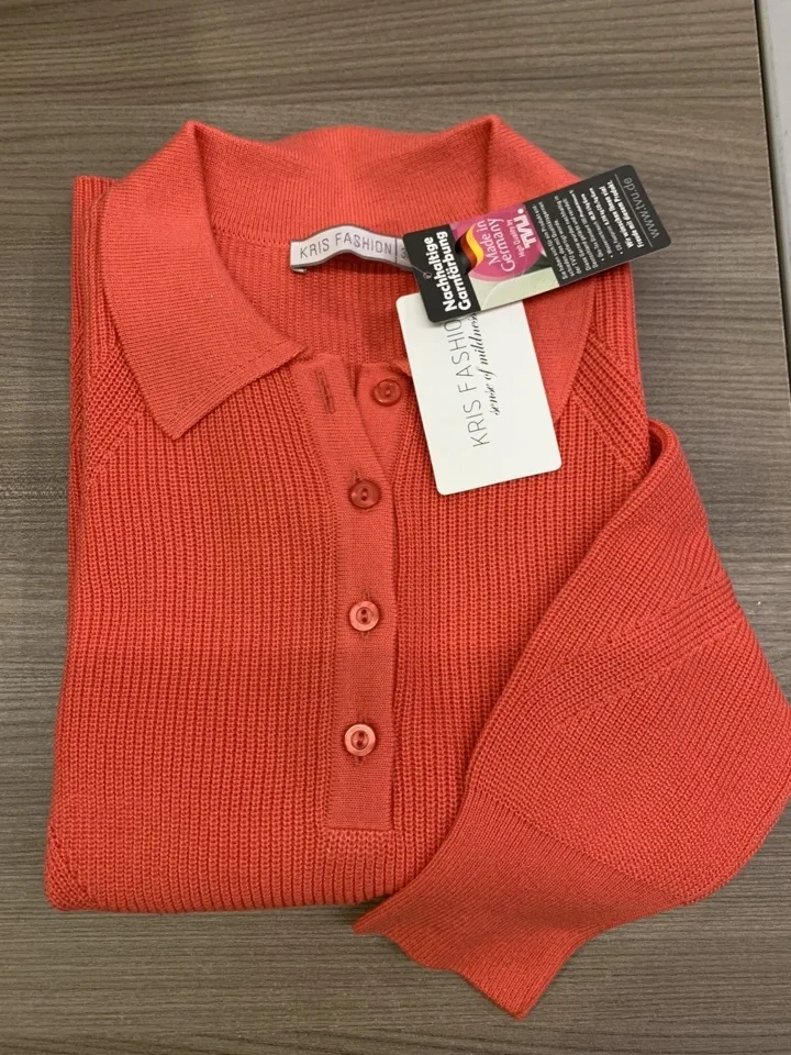 Kris Fashion Polo Pull dames: Coraal ( KRI.24 )