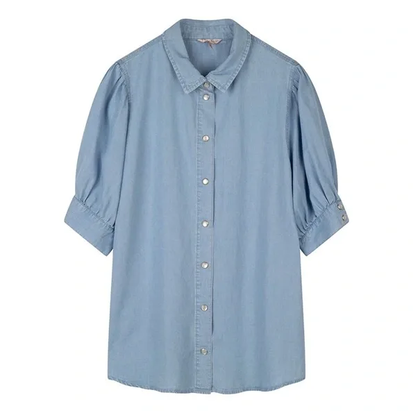 Esqualo Tencel Jeans bloes: korte mouw (  ESQ.214 )