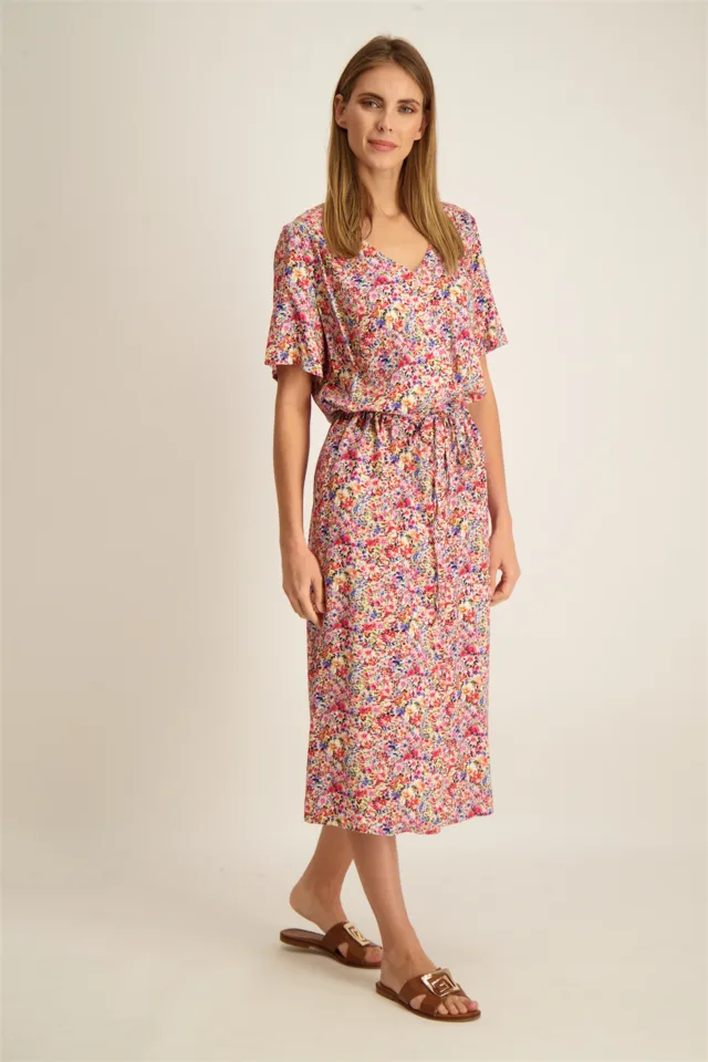 Signe Nature kleed: multi color / flower ( Signe.1069 )