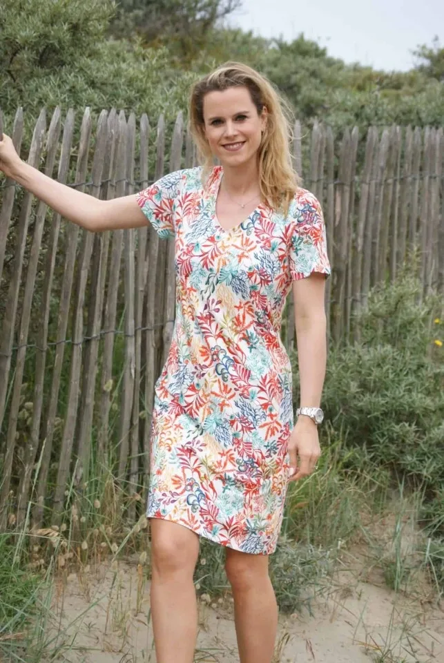 Diversa kleed: Multi print tot maat 52 ( DIV.650 )