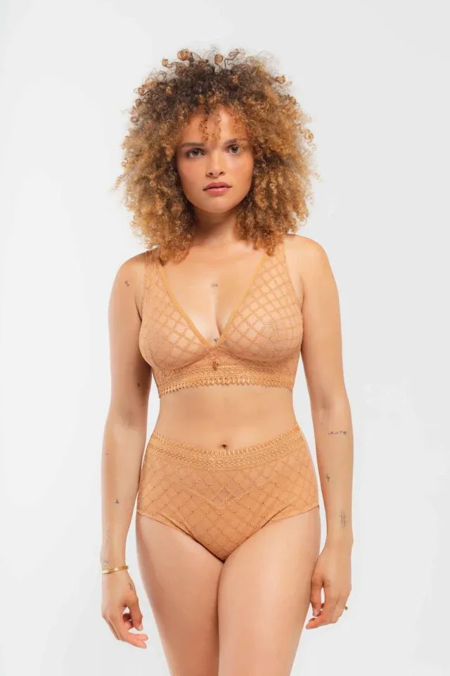 Louisa Bracq Hoge Slip: Paco, Huidskleur ( SEC.285 )