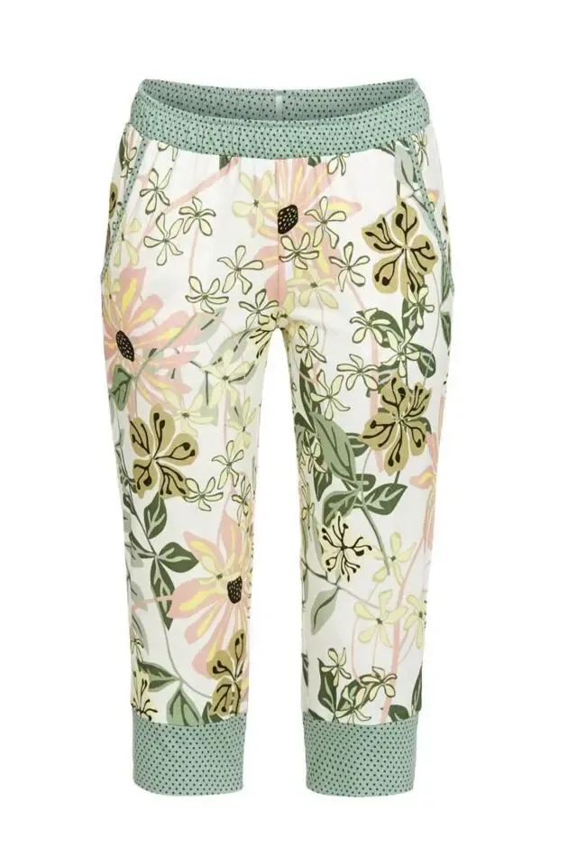Ringella Dames pyjama: Bloomy, korte mouw / 3-4 broek ( rin.331 )