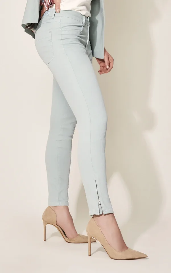 Para Mi Broek: Amber, Color Denim, Dreamy Mint, L28 ( PARA.218 )
