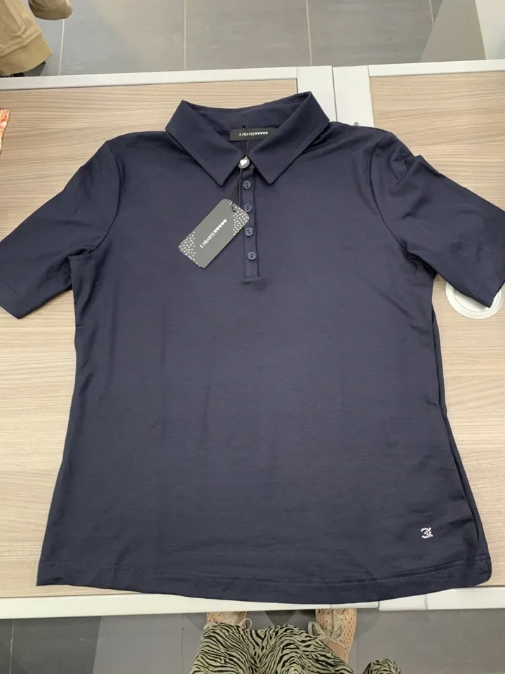Eugen Klein Dames Polo shirt: donker blauw ( EUG.79 )