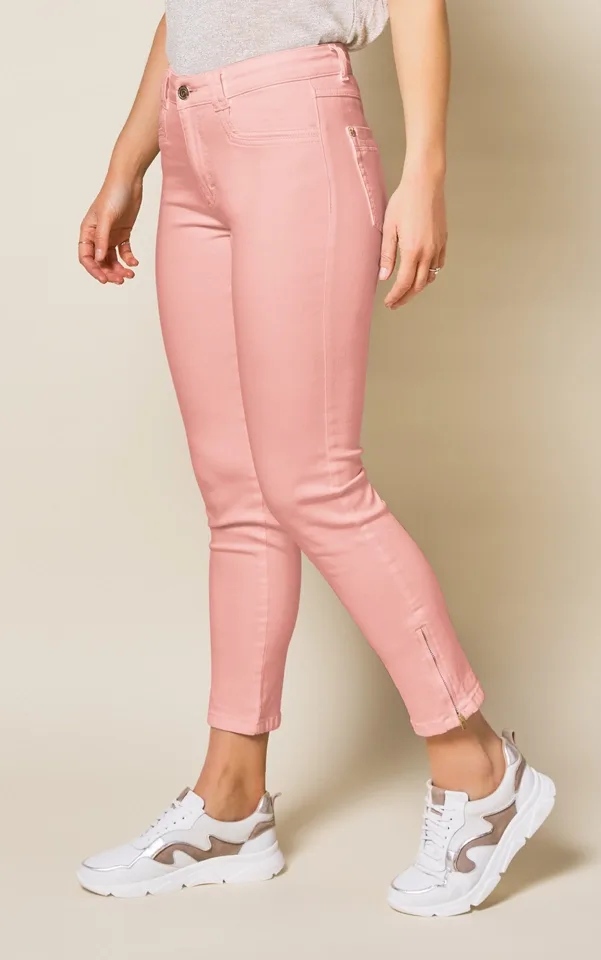 Para Mi Broek: Amber, Color Denim, Matte Pink, L28 ( PARA.221 )