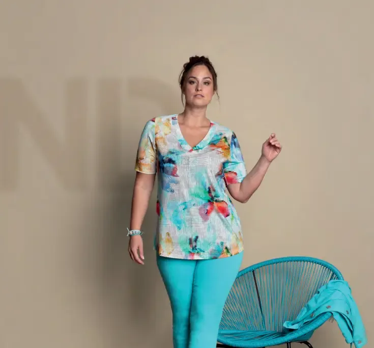 KJ Brand T-shirt: Multicolor tot maat 52 ( BRA.244 )