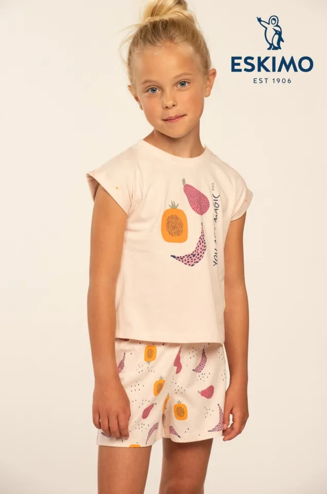 Eskimo Meisjes Pyjama: Sadie 2 - 16, korte mouw / short ( ESK.1746 / ESK.1747 )