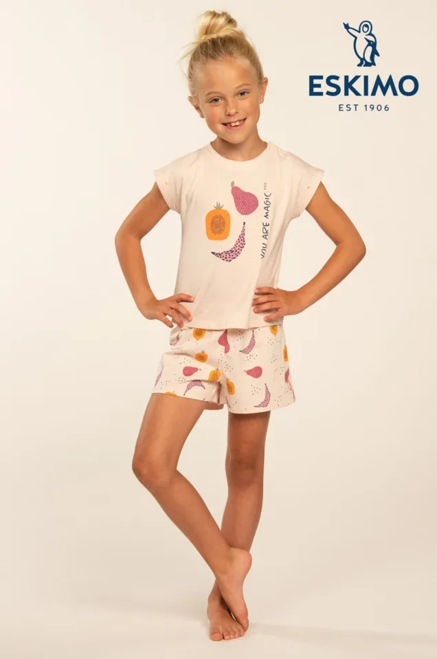 Eskimo Meisjes Pyjama: Sadie 2 - 16, korte mouw / short ( ESK.1746 / ESK.1747 )