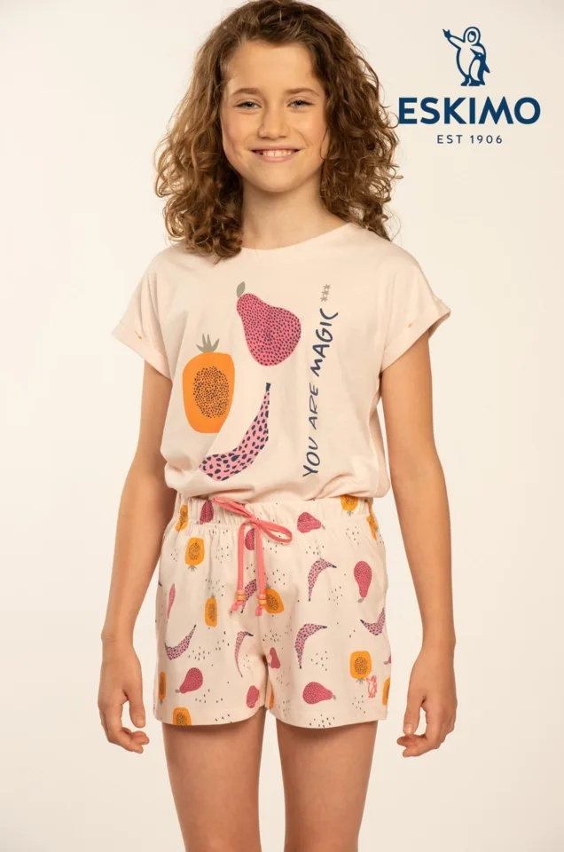 Eskimo Meisjes Pyjama: Sadie 2 - 16, korte mouw / short ( ESK.1746 / ESK.1747 )
