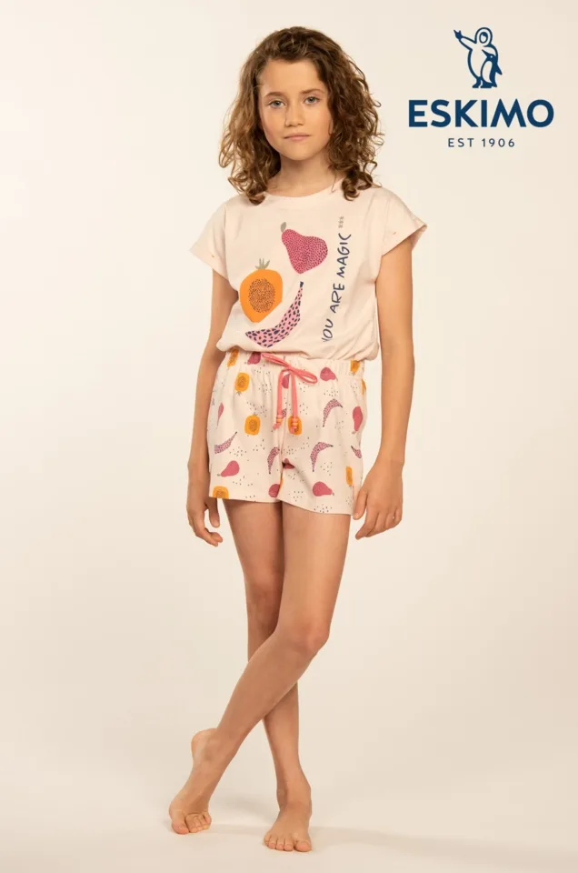 Eskimo Meisjes Pyjama: Sadie 2 - 16, korte mouw / short ( ESK.1746 / ESK.1747 )