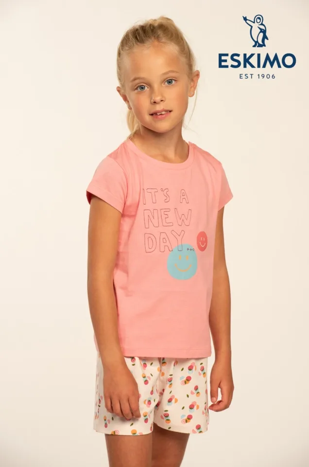 Eskimo Meisjes Pyjama: Soetkin 2 - 16, korte mouw / short ( ESK.1748 / ESK.1749 )