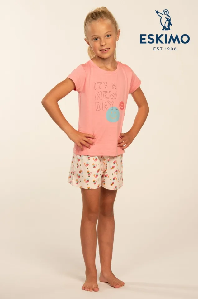 Eskimo Meisjes Pyjama: Soetkin 2 - 16, korte mouw / short ( ESK.1748 / ESK.1749 )