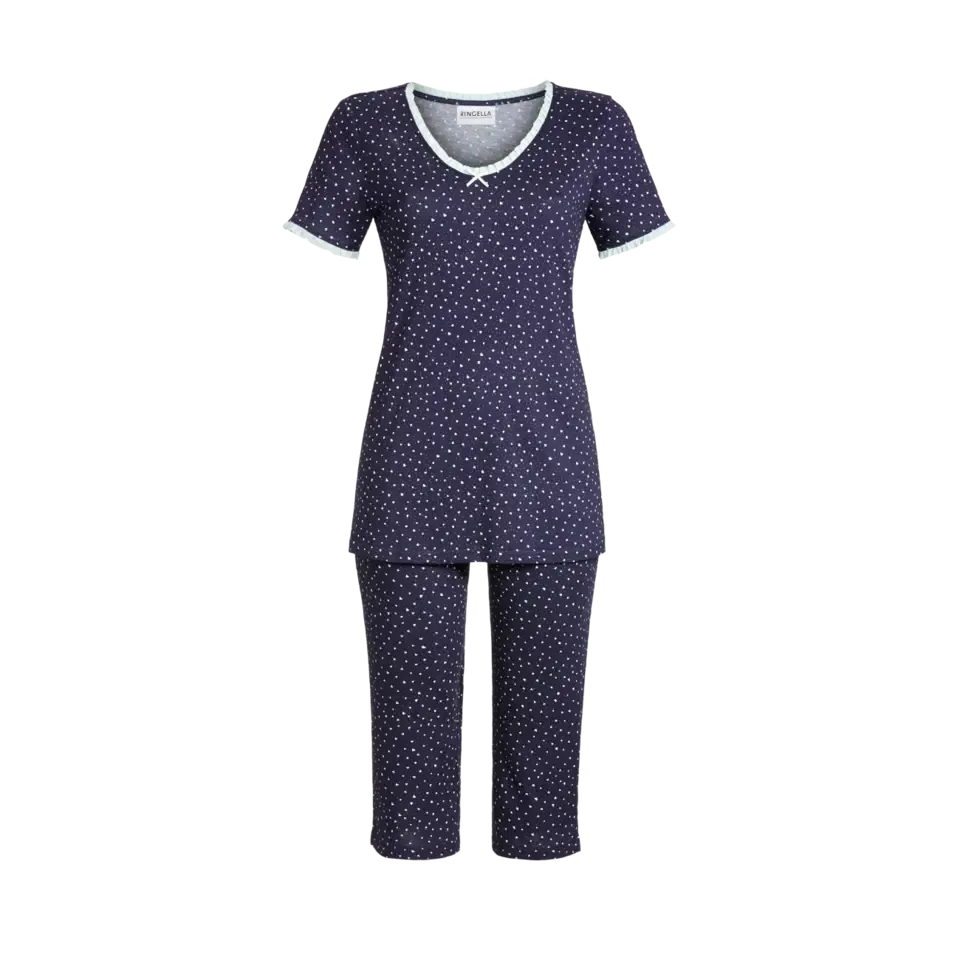 Ringella Dames Pyjama: Tencel, Korte mouw / capri ( RIN.337 )