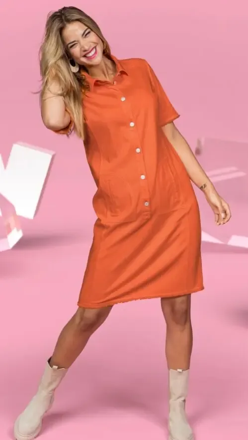 See You Jeans kleed: Orange ( SEE.103 )