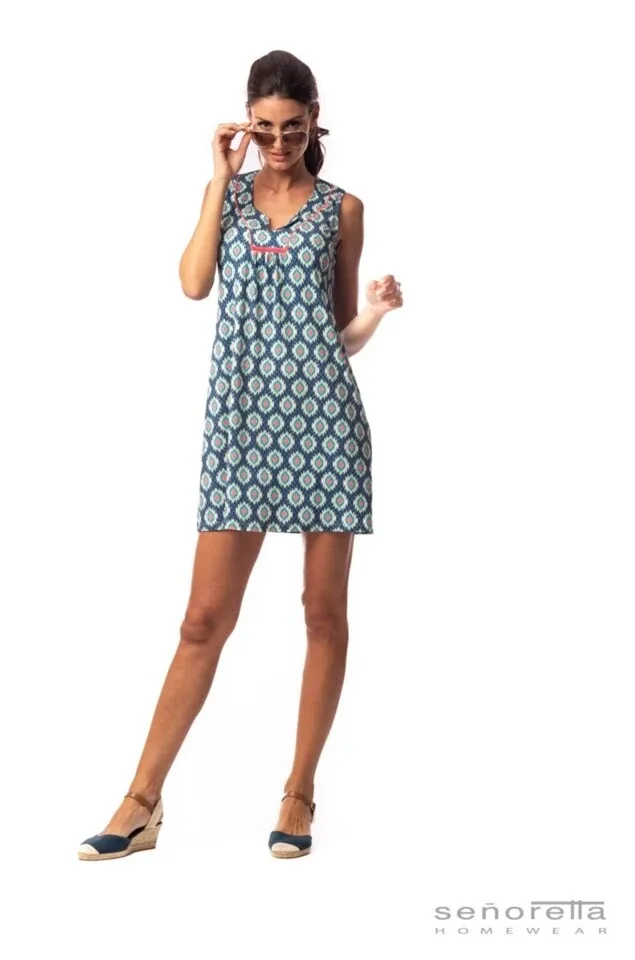 Egatex Bain soleil: Blauw mouwloos tot 3XL ( EGA.284 )