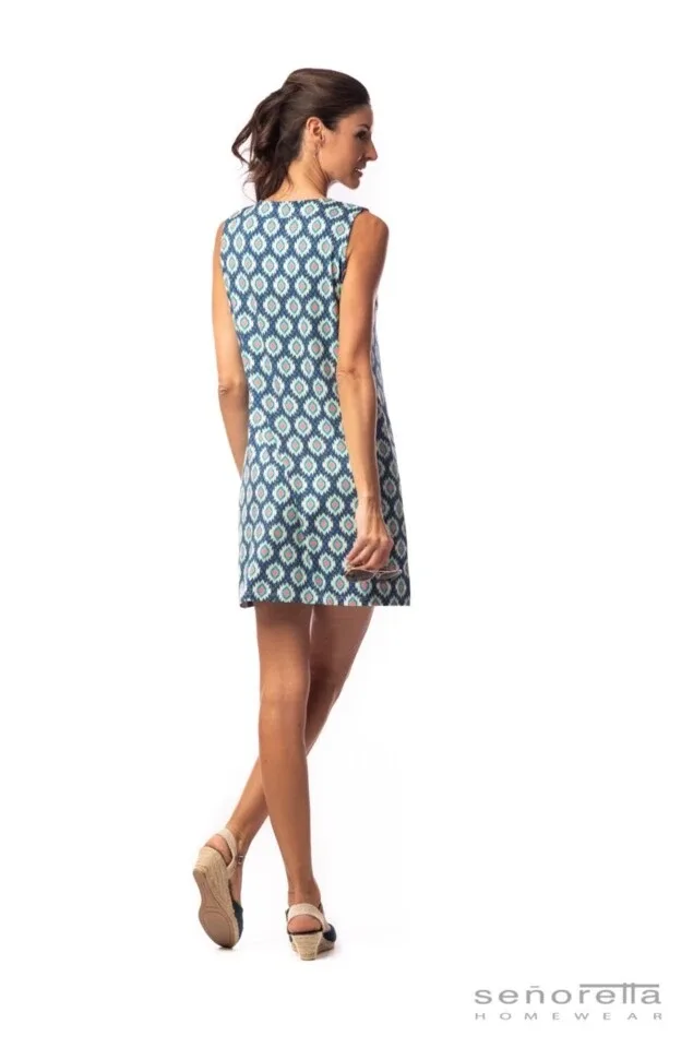 Egatex Bain soleil: Blauw mouwloos tot 3XL ( EGA.284 )