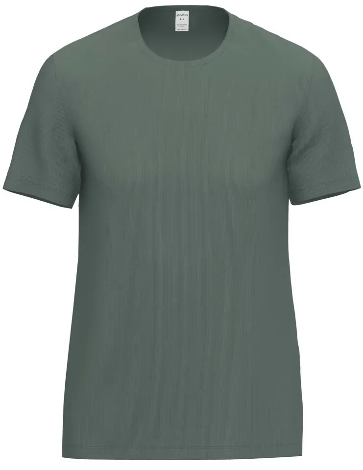 Ammann Heren T-shirt: Tencel, groen ( Ideaal om te slapen, los te dragen ) ( AMM.461 )
