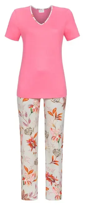 Ringella Dames Pyjama: 7/8 broek, korte mouw ( RIN.368)