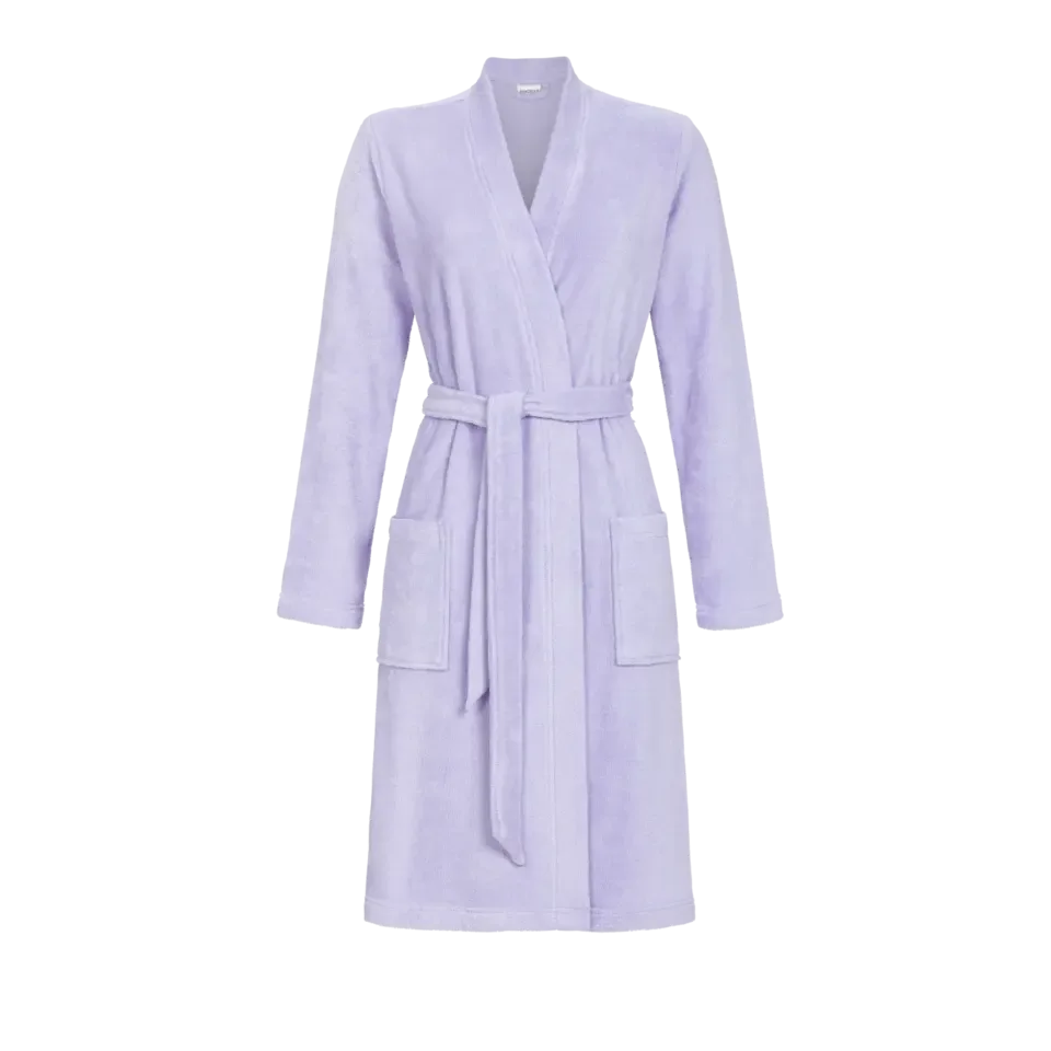 Ringella Dames Badjas: Blauw, ideaal voor sauna. ( RIN.356 )