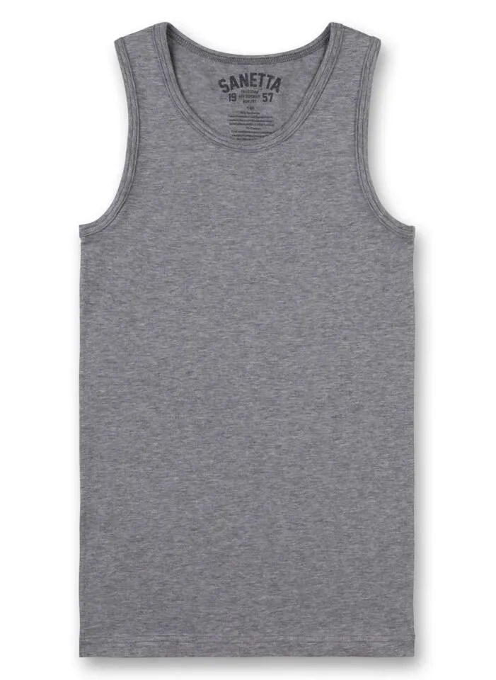 Sanetta  Jongens singlet: Grijs ( SAN.7 )