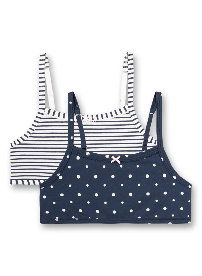 Sanetta meisjes bustier top: Duopack ( SAN.13 )