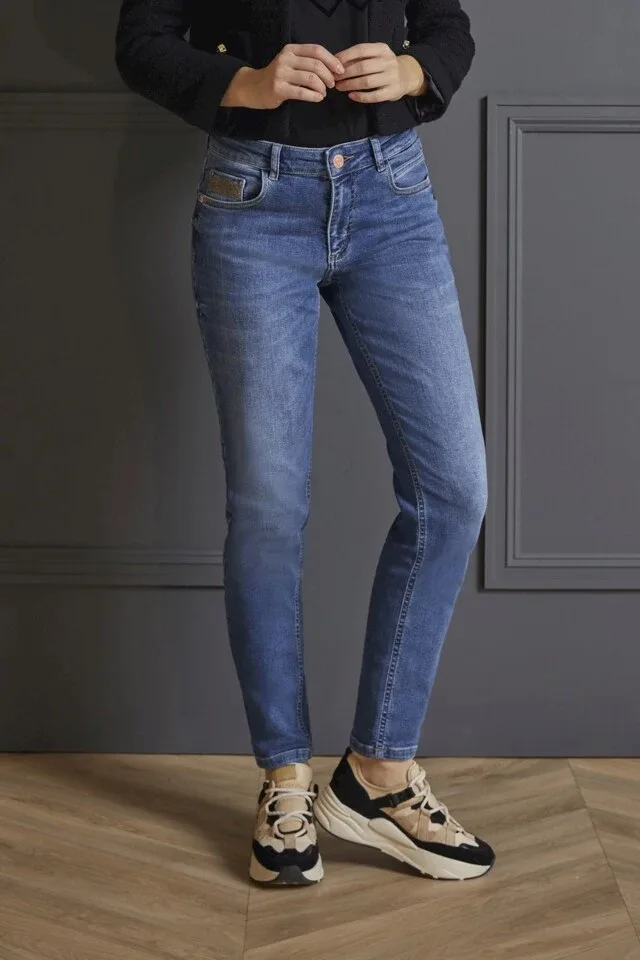 Para Mi Broek: Jill, vintage denim, L30 Used Air blue ( PARA.236 )