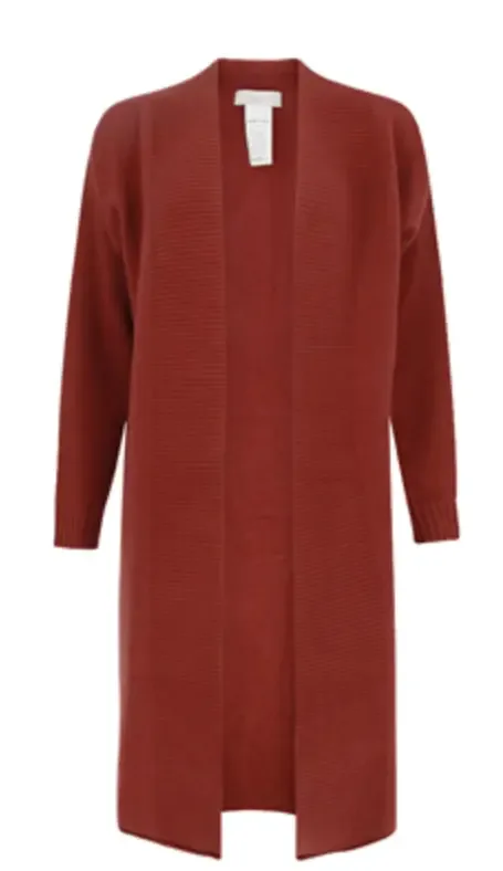 Signe Nature Cardigan: Bordeau, lange mouw ( Signe.1106)