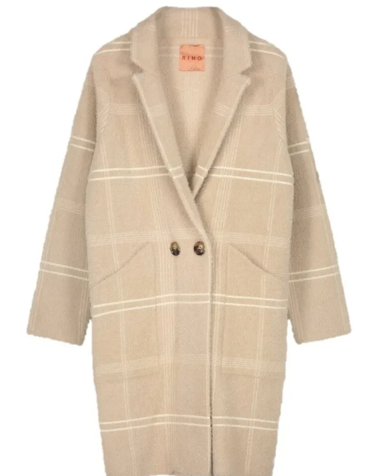 Rino & Pelle Mantel: Beige, carrée ( RINO.28 )