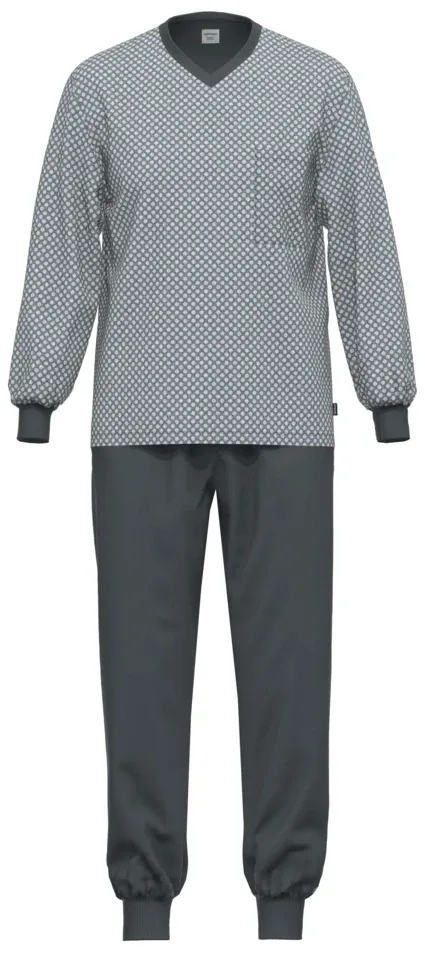 Ammann Heren Pyjama: V hals 100% Katoen ( AMM.486 )