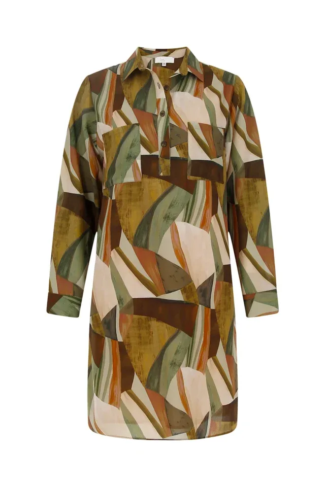Signe nature Kleed: multi color, groen ( Signe.1113 )