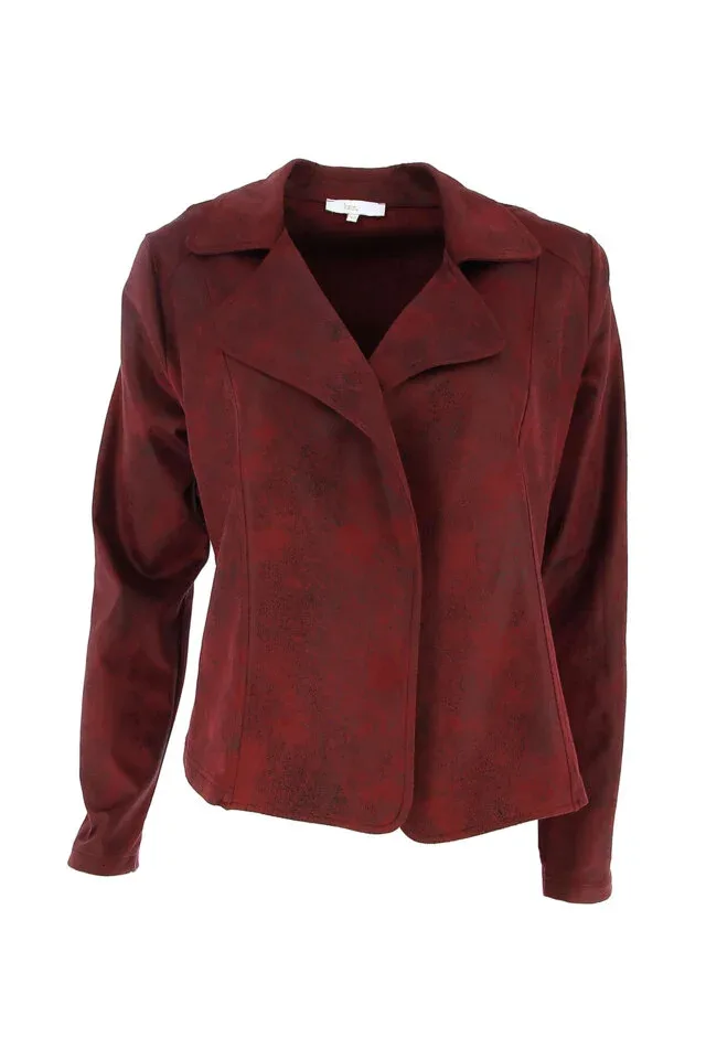 Signe Nature Vest: Suede, bordeau ( Signe.1099 )