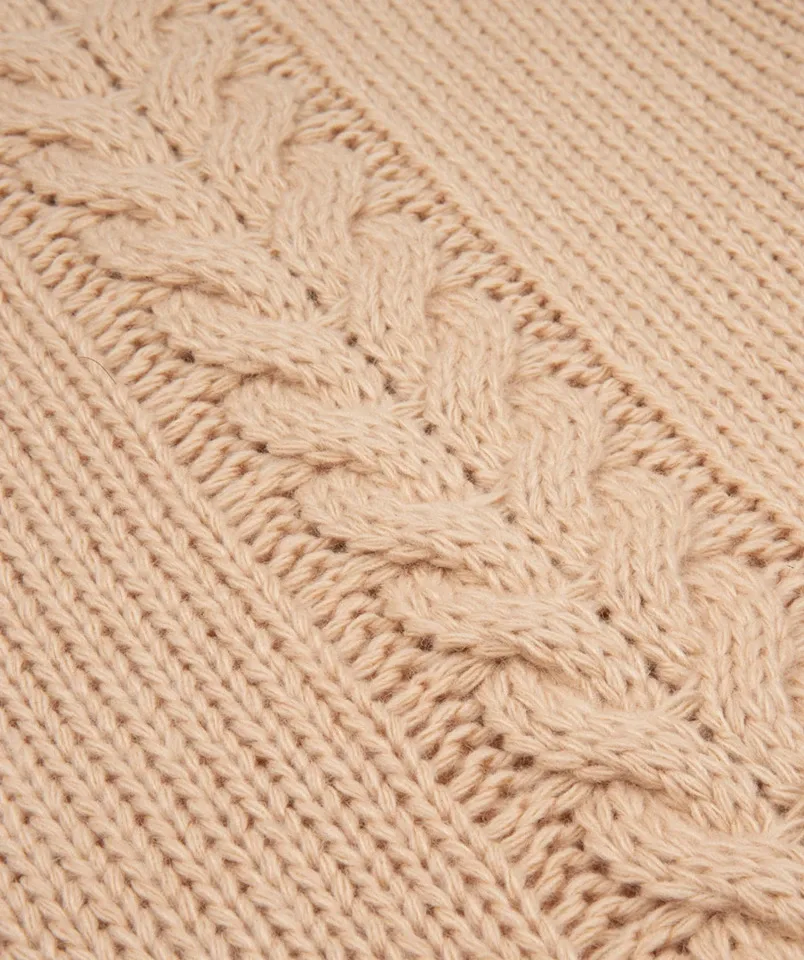 Esqualo dikke dames trui: warm sand kleur ( ESQ.235 )