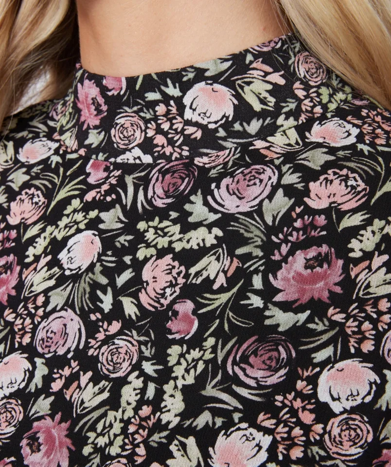 Esqualo Jurk: bloemenprint ( ESQ.240 )