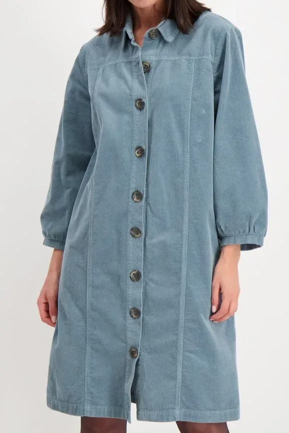 Signe Nature Kleed: ribfluweel blauw ( Signe.1129 )