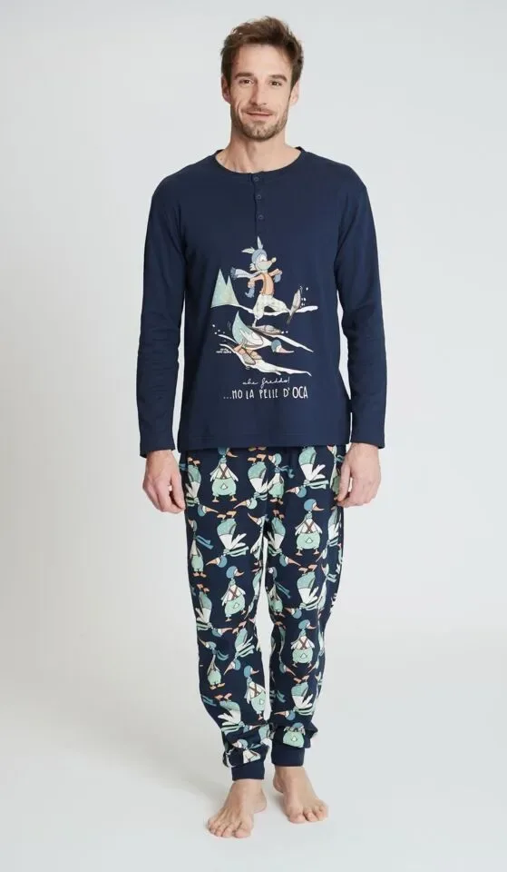 Happy People Heren Pyjama: Interlock, Eend ' HAP.96