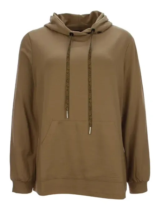 See You Sweater met kap, camel ( SEE.115 )