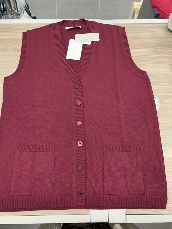 Kris Fashion Dames Gilet mouwloos met knopen ( KRI.61 )