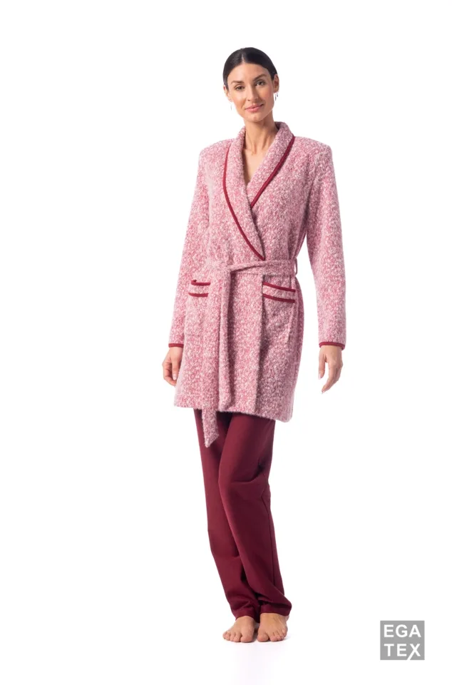 Egatex Kamerjas met riem: Bordeaux, kort model ( EGA.321 )